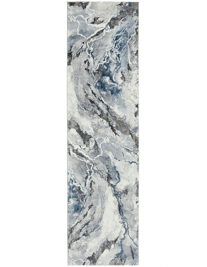 Mineral 222 Runner Rug in Blue image 1