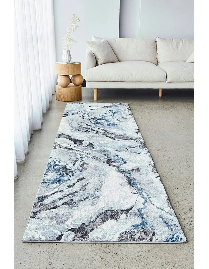 Mineral 222 Runner Rug in Blue image 2