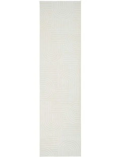 Marigold Dior Runner Rug in White