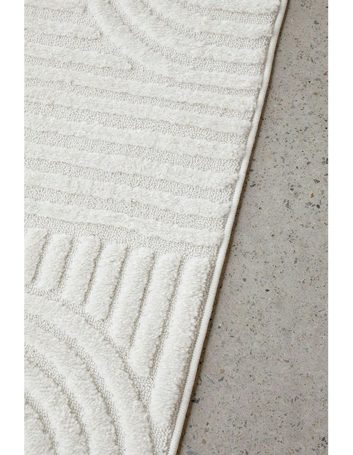 Marigold Dior Runner Rug in White image 4