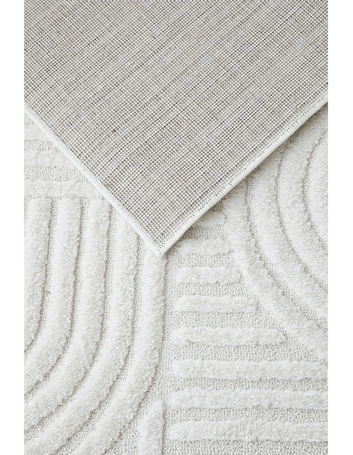Marigold Dior Runner Rug in White image 5
