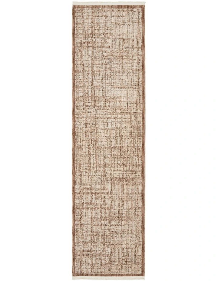 Meadow Malt Runner Rug in Cream image 1