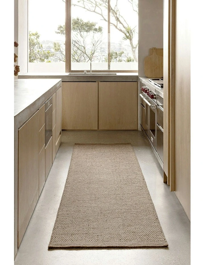 Steph And Gian Bark Runner Rug in Walnut image 1