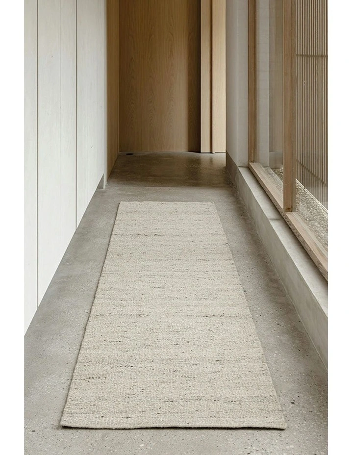 Steph And Gian Elm Pepper Runner Rug in White image 1