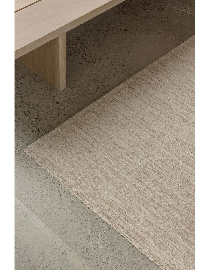 Birch Flax Rug in Beige image 3