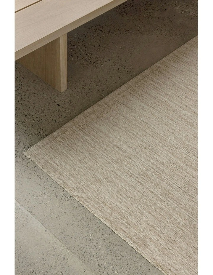 Steph And Gian Birch Flax Rug in Beige image 3