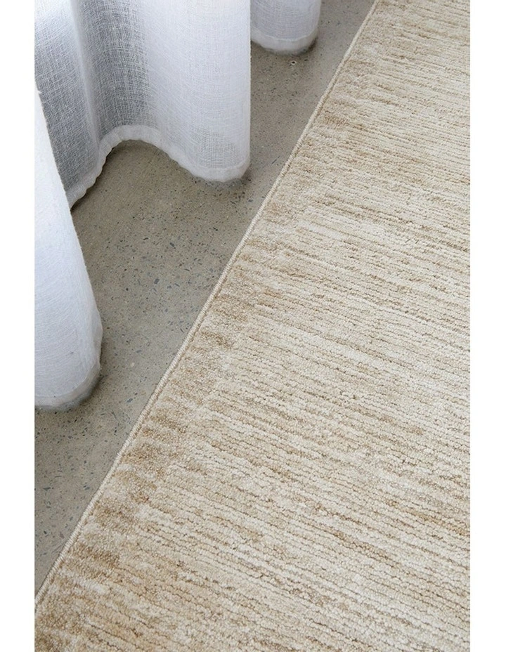 Steph And Gian Birch Flax Runner Rug in Beige image 3