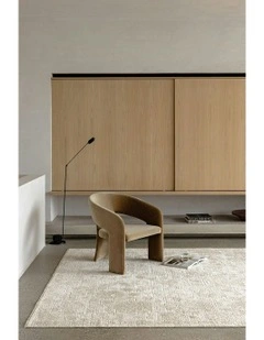 Steph And Gian Flora Husk Rug in Cream