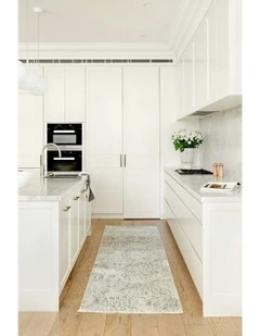 Plume Frost Runner Rug in Multi