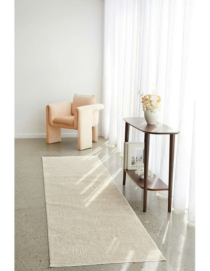 Plume Runner Rug in Oat image 3