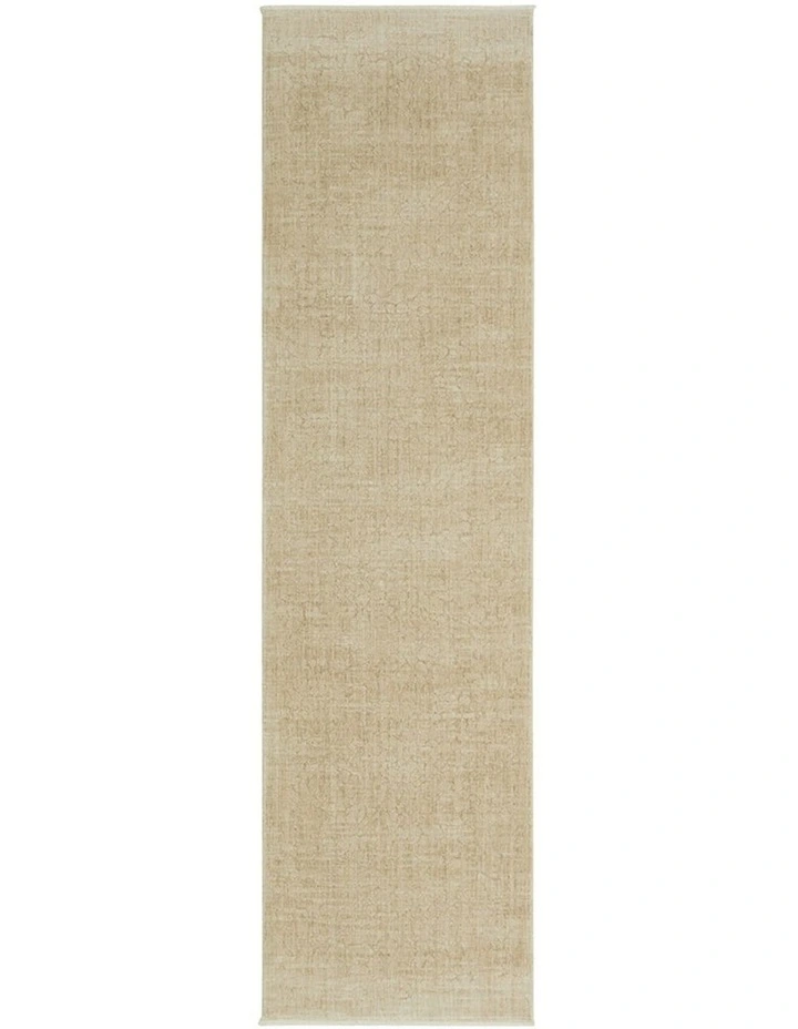 Rogue Linen Runner Rug in Beige image 2
