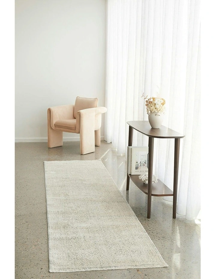 Veil Runner Rug in Cream image 3