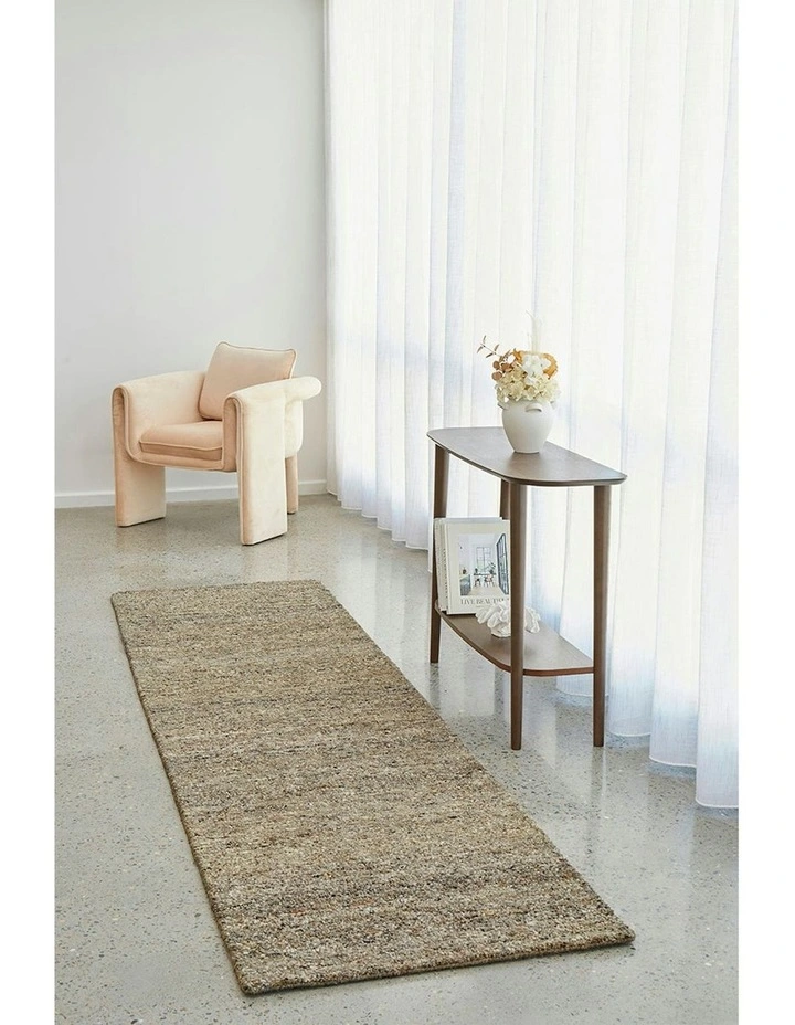 Conscious Loom Embrace Runner Rug in Silver image 1
