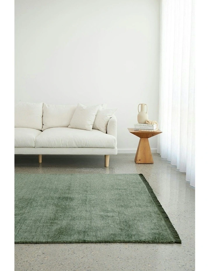 Conscious Loom Kinship Rug in Sage Green image 1
