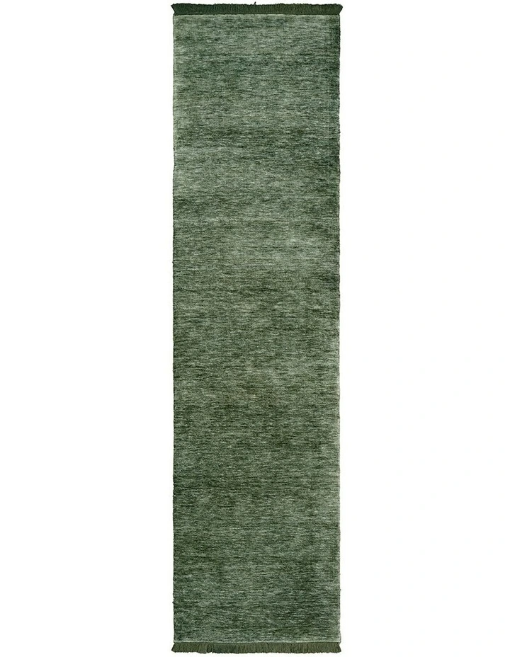 Conscious Loom Kinship Runner Rug in Sage Green image 2