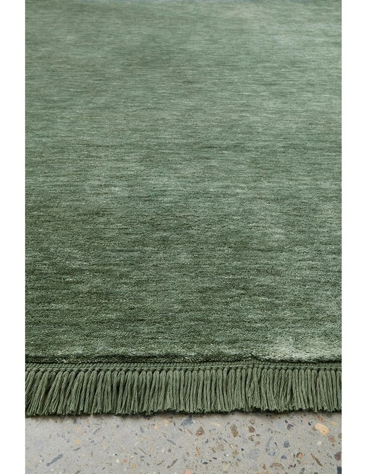 Conscious Loom Kinship Runner Rug in Sage Green image 3