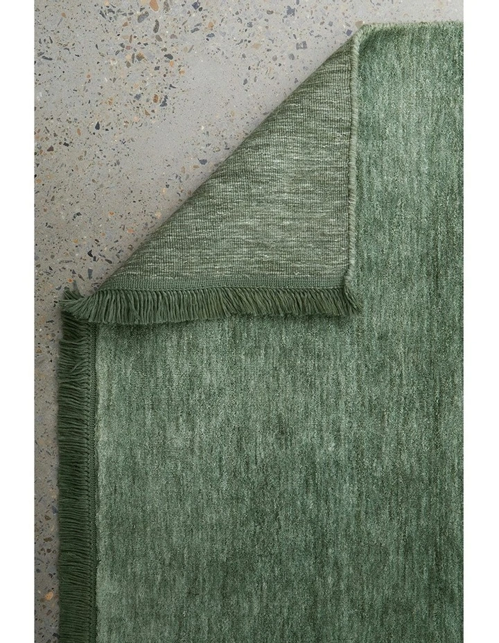 Conscious Loom Kinship Runner Rug in Sage Green image 6