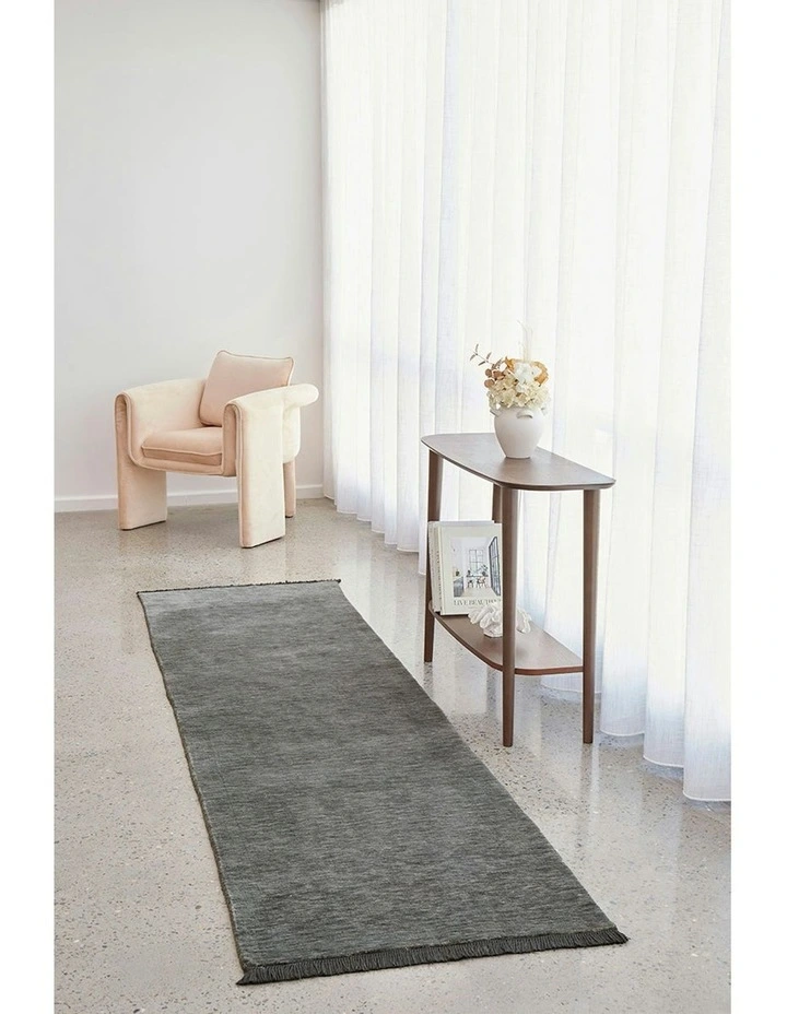 Conscious Loom Kinship Runner Rug in Seal Grey image 1