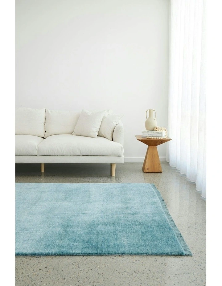 Conscious Loom Kinship Rug in Sky Blue image 1