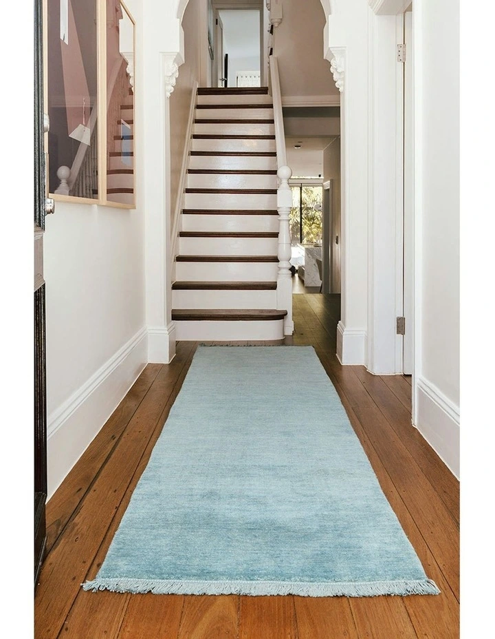 Conscious Loom Kinship Runner Rug in Sky Blue image 2