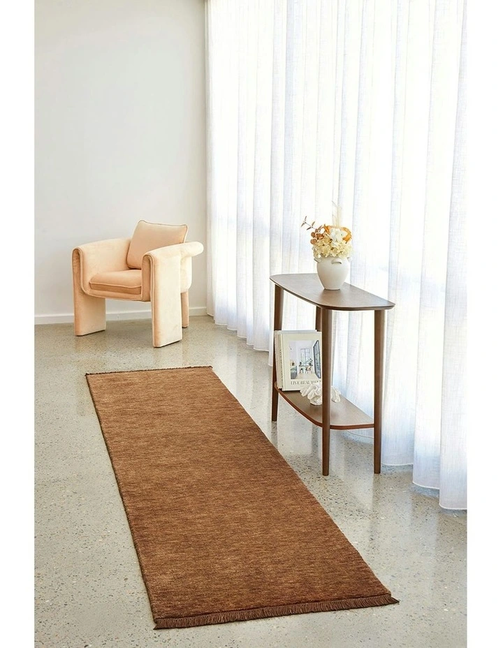 Conscious Loom Kinship Runner Rug in Caramel image 1