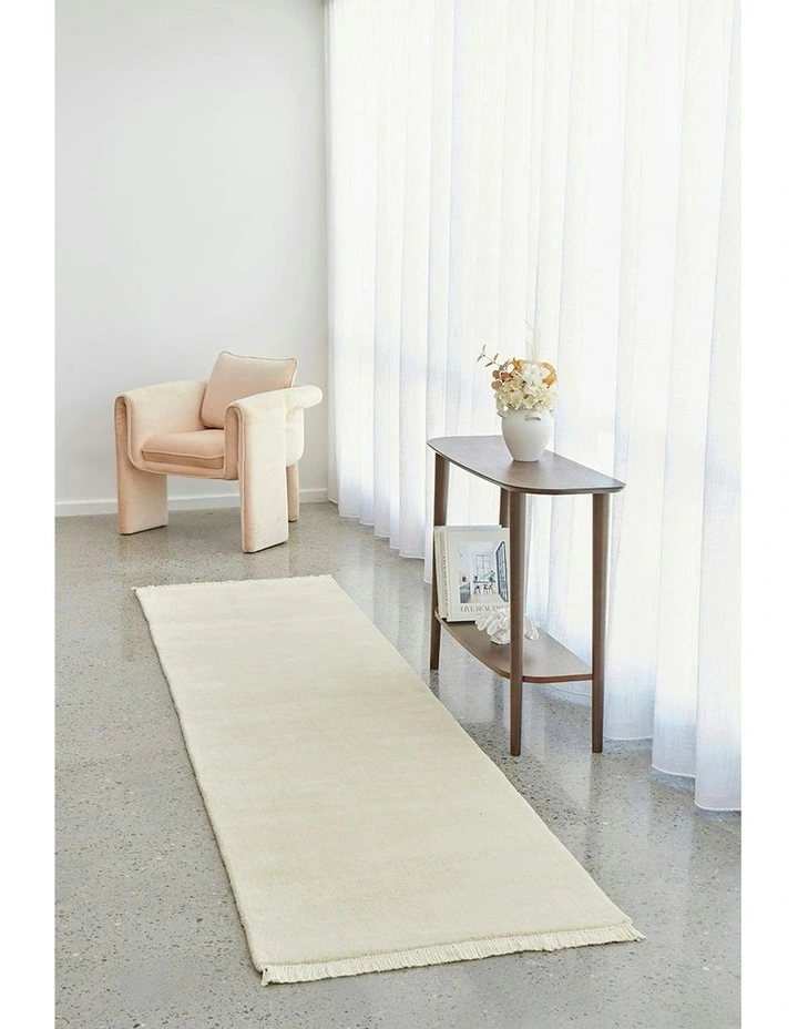 Conscious Loom Kinship Runner Rug in Cream image 1