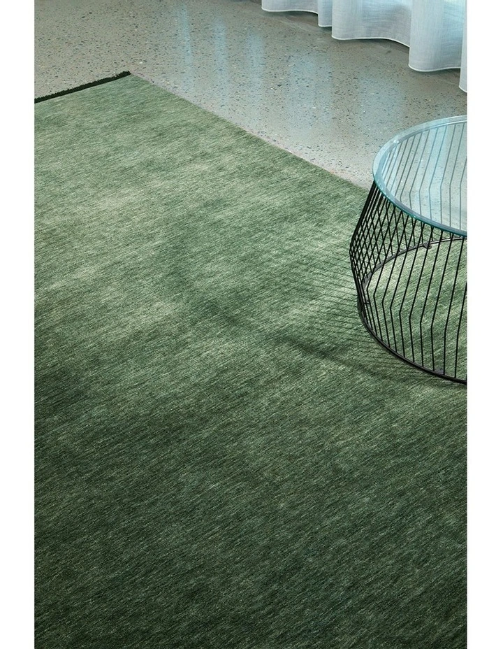 Conscious Loom Kinship Rug in Forest Green image 3