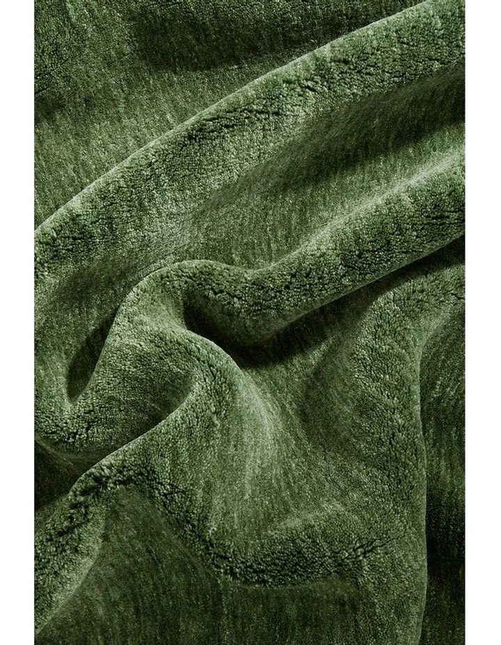Conscious Loom Kinship Rug in Forest Green image 6