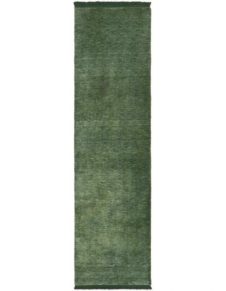 Conscious Loom Kinship Runner Rug in Forest Green image 3