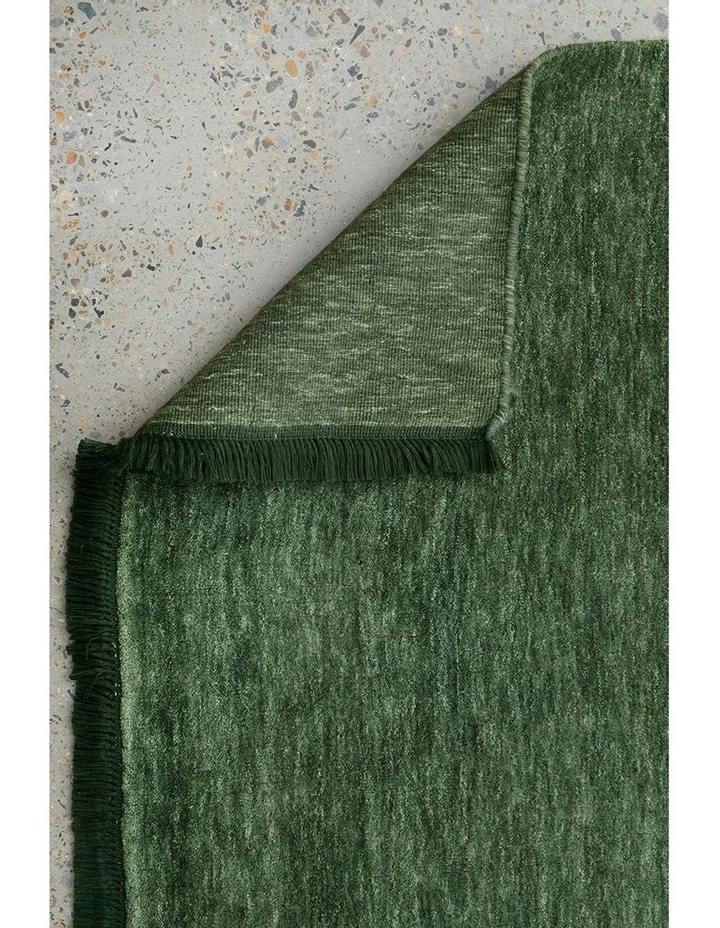 Conscious Loom Kinship Runner Rug in Forest Green image 7