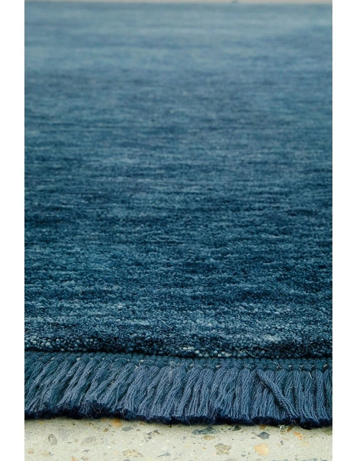 Conscious Loom Kinship Rug in Navy image 4