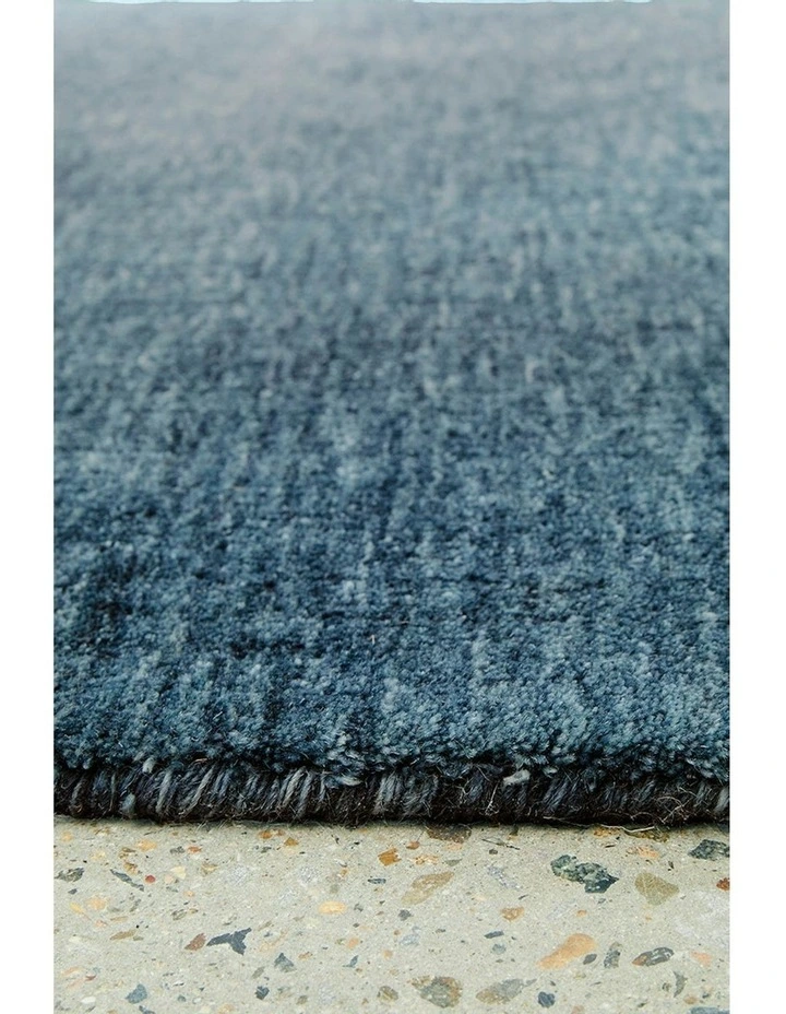 Conscious Loom Kinship Rug in Navy image 5