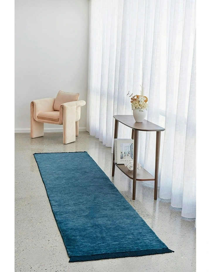 Conscious Loom Kinship Runner Rug in Navy image 1