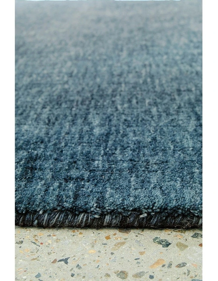 Conscious Loom Kinship Runner Rug in Navy image 5