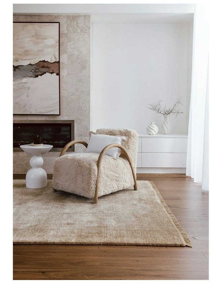 Conscious Loom Kinship Rug in Oyster image 2