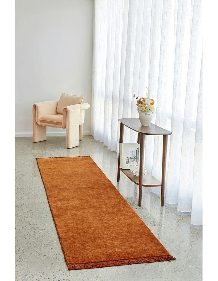 Conscious Loom Kinship Runner Rug in Paprika image 1