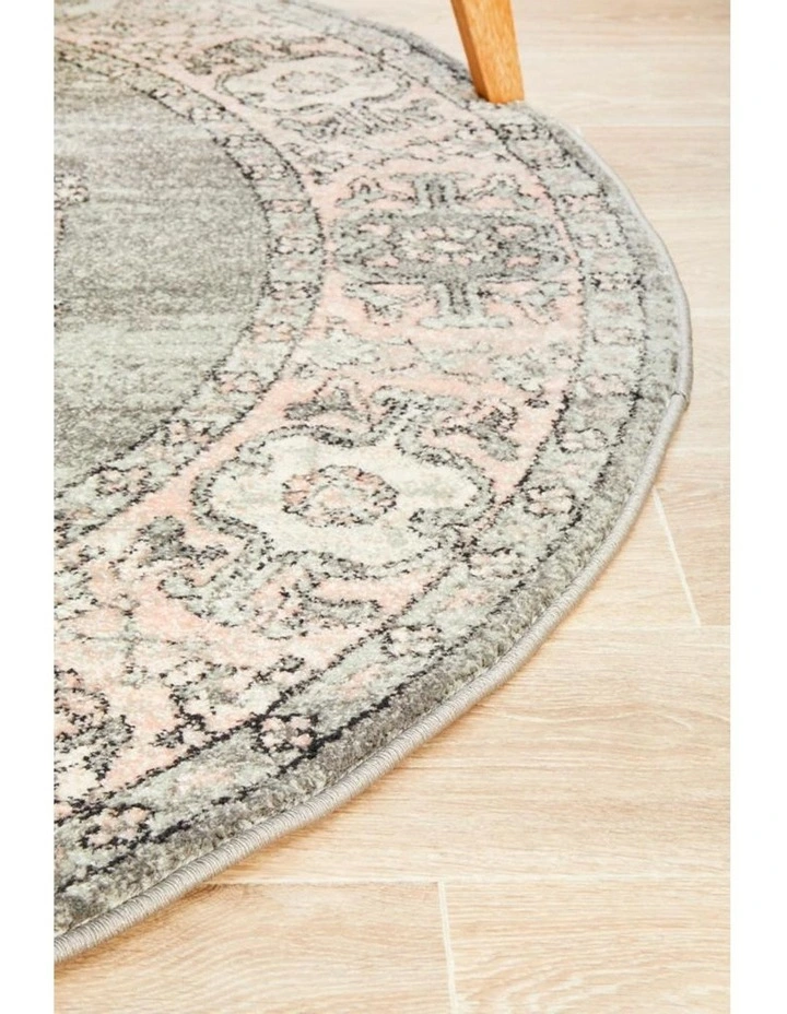 Avenue 703 Grey Round Rug image 3