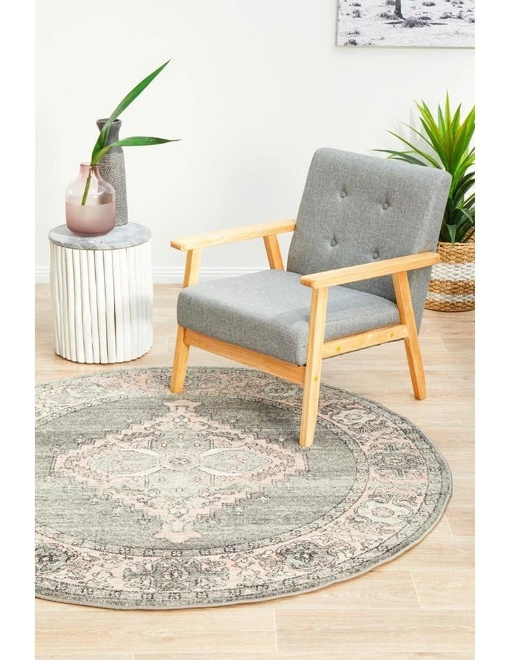 Avenue 703 Grey Round Rug image 7