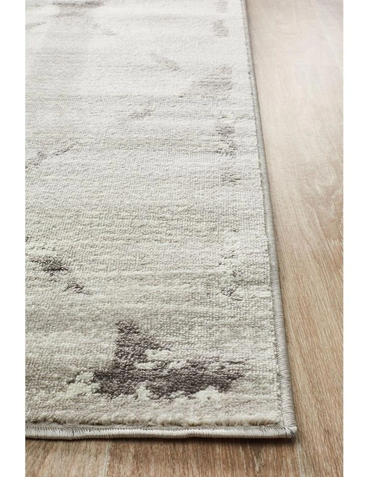 Metro Contemporary Diamond Rug Silver Grey image 3