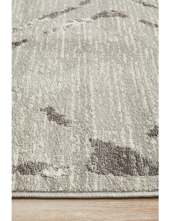 Metro Contemporary Diamond Rug Silver Grey image 4
