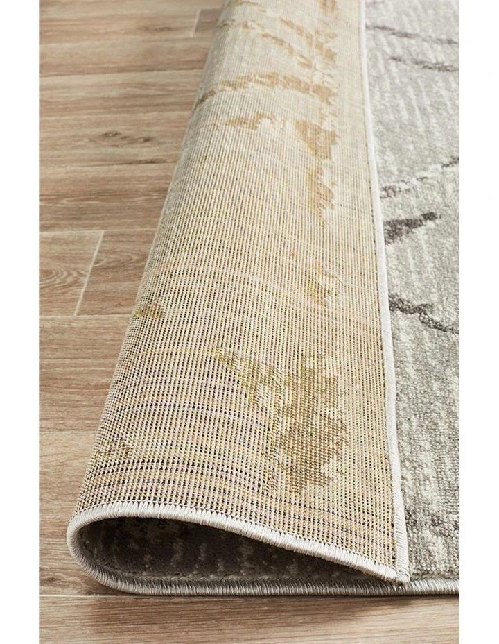 Metro Contemporary Diamond Rug Silver Grey image 6