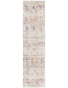 Oasis Ismail Rustic Runner Rug in Multi
