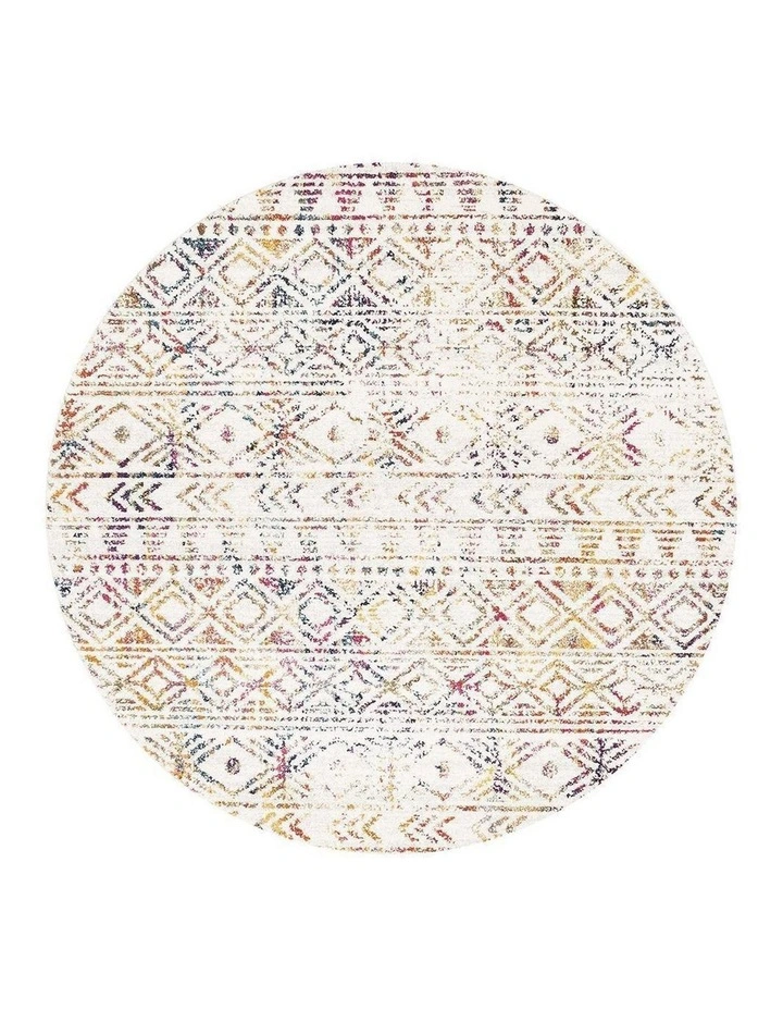 Oasis Ismail Rustic Round Rug in Multi image 1