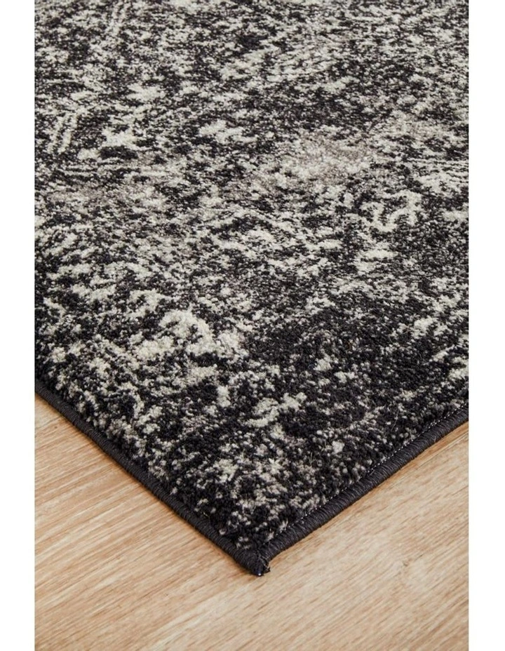 Evoke Scape Charcoal Transitional Runner Rug image 2