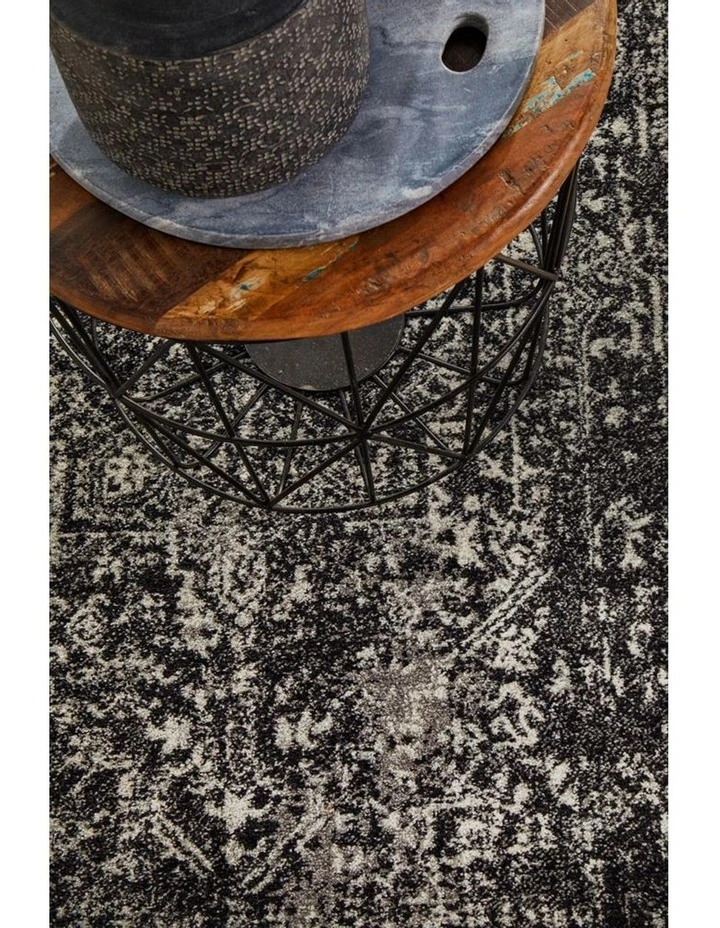Evoke Scape Charcoal Transitional Runner Rug image 4