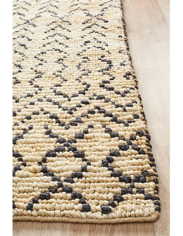 Kenya Elki Hand Woven Tribal Jute Rug image 3