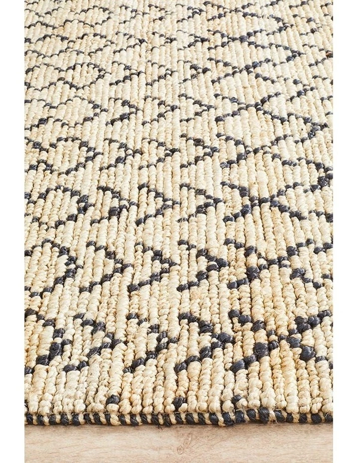 Kenya Elki Hand Woven Tribal Jute Rug image 4