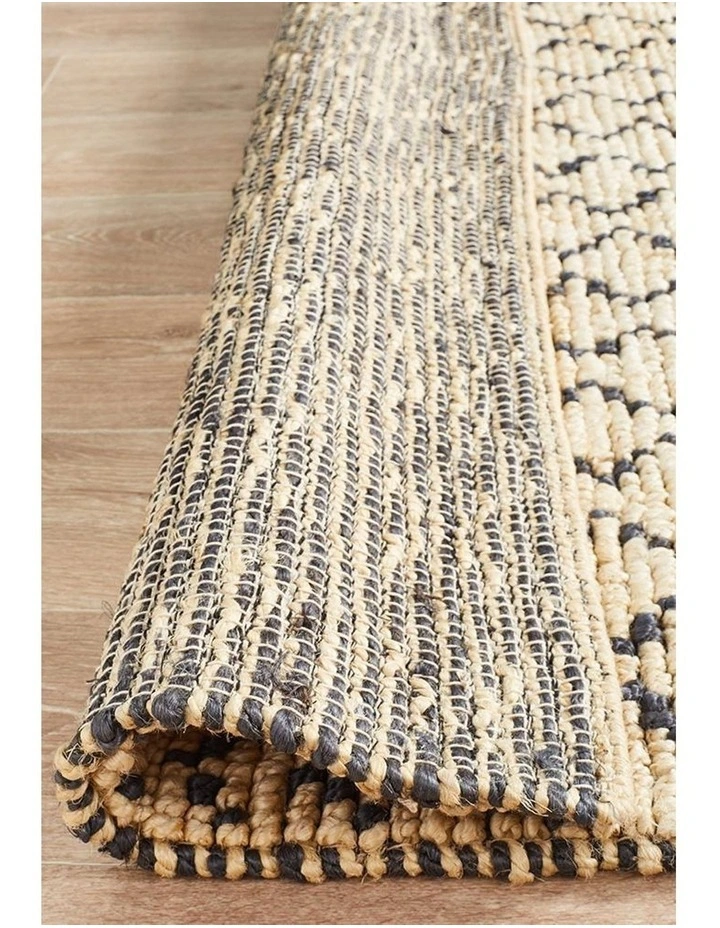 Kenya Elki Hand Woven Tribal Jute Rug image 6