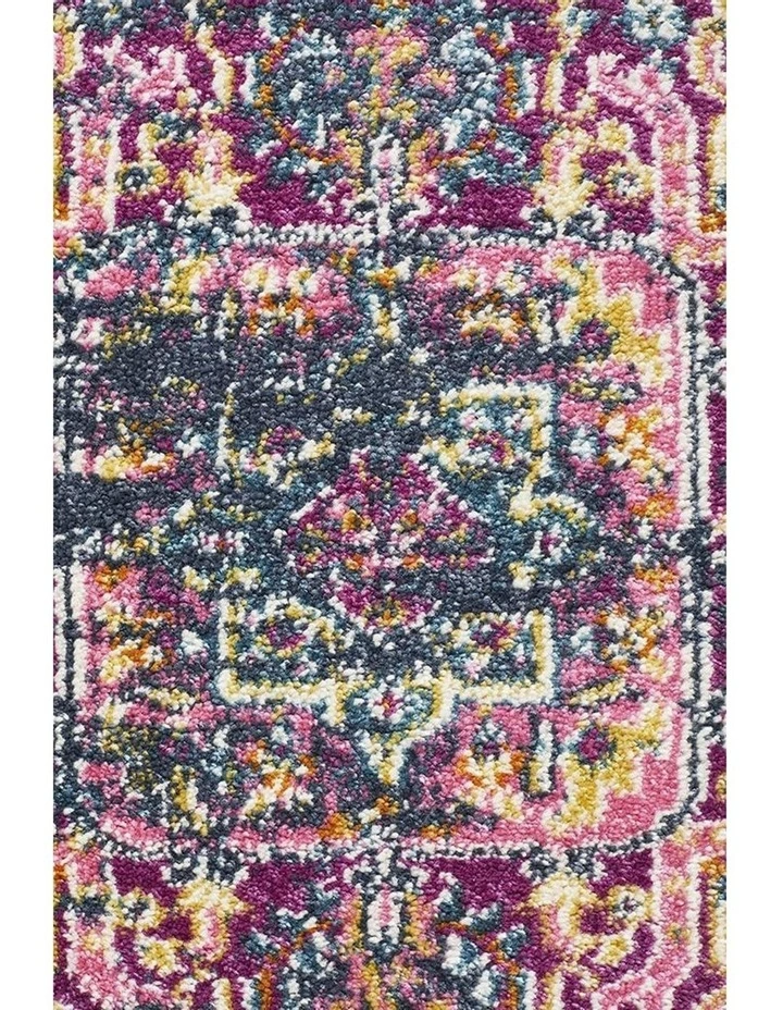 Babylon 211 Navy  Round Rug image 5