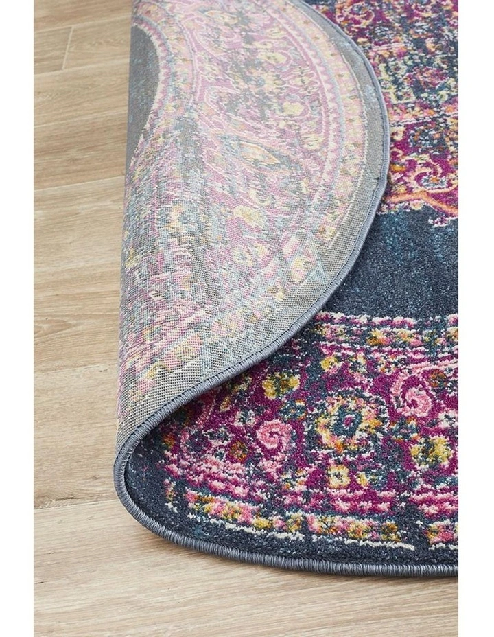 Babylon 211 Navy Round Rug image 6